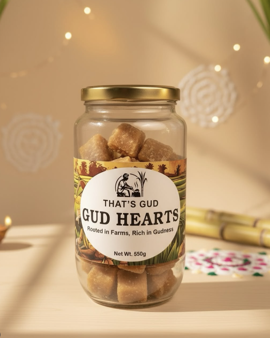 Premium Gud Hearts Diwali Jar
